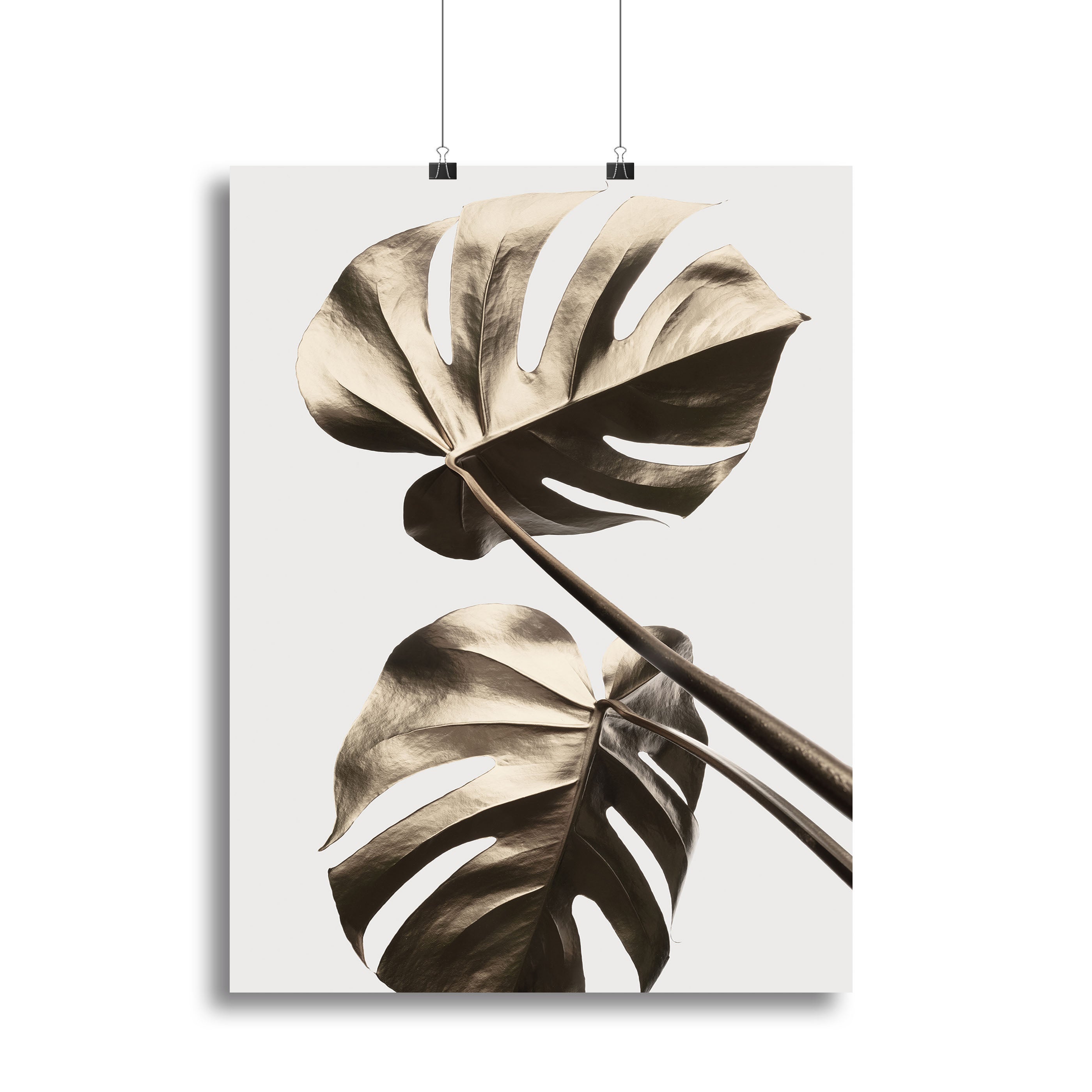 Monstera Gold 08 Canvas Print or Poster - Canvas Art Rocks - 2