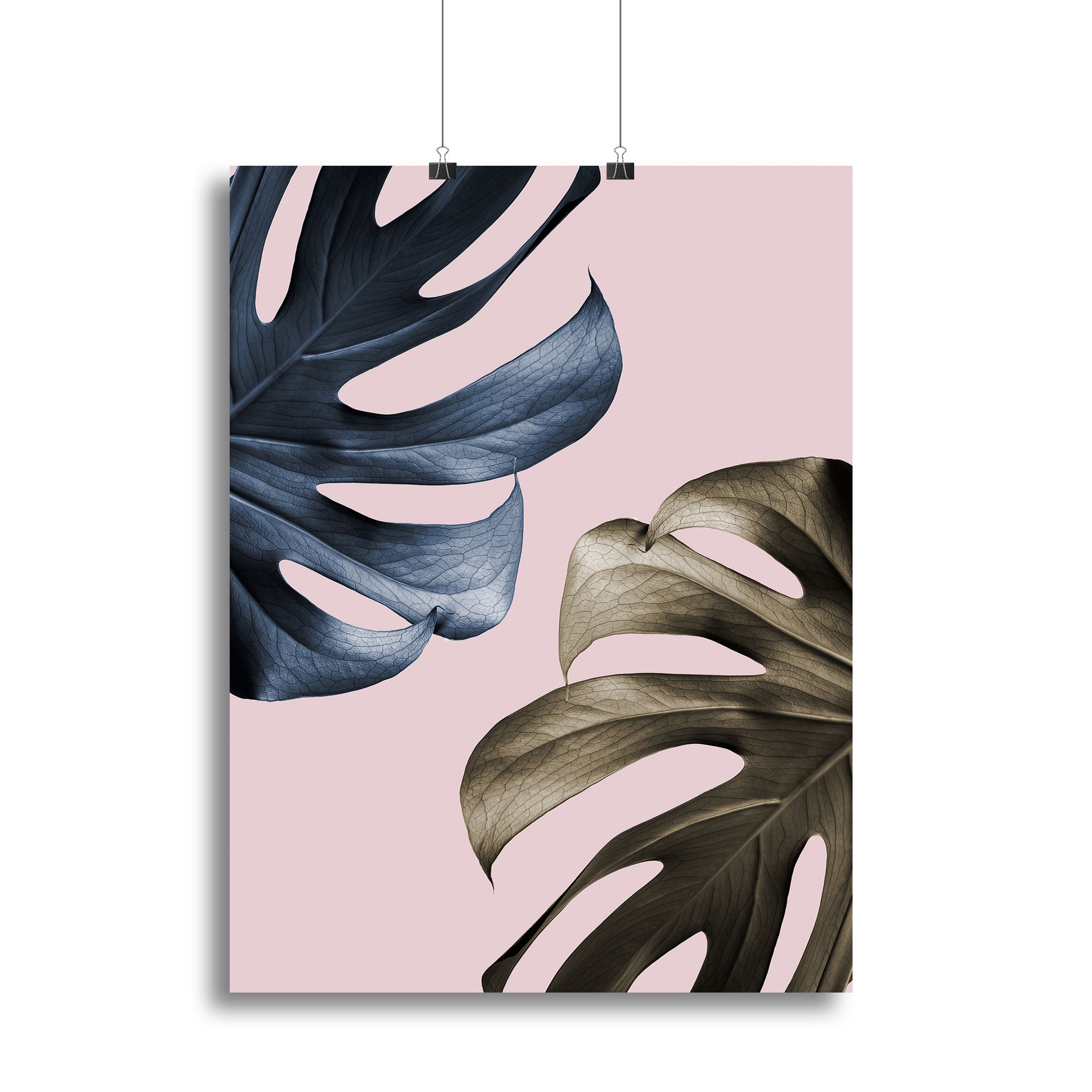 Monstera Pink Light 01 Canvas Print or Poster - Canvas Art Rocks - 2