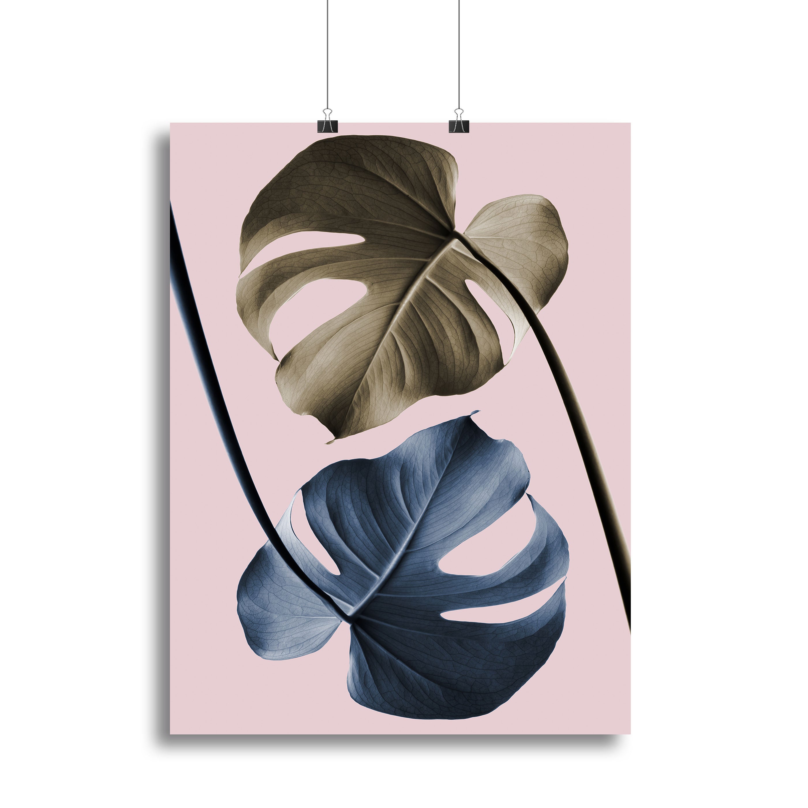 Monstera Pink Light 02 Canvas Print or Poster - Canvas Art Rocks - 2