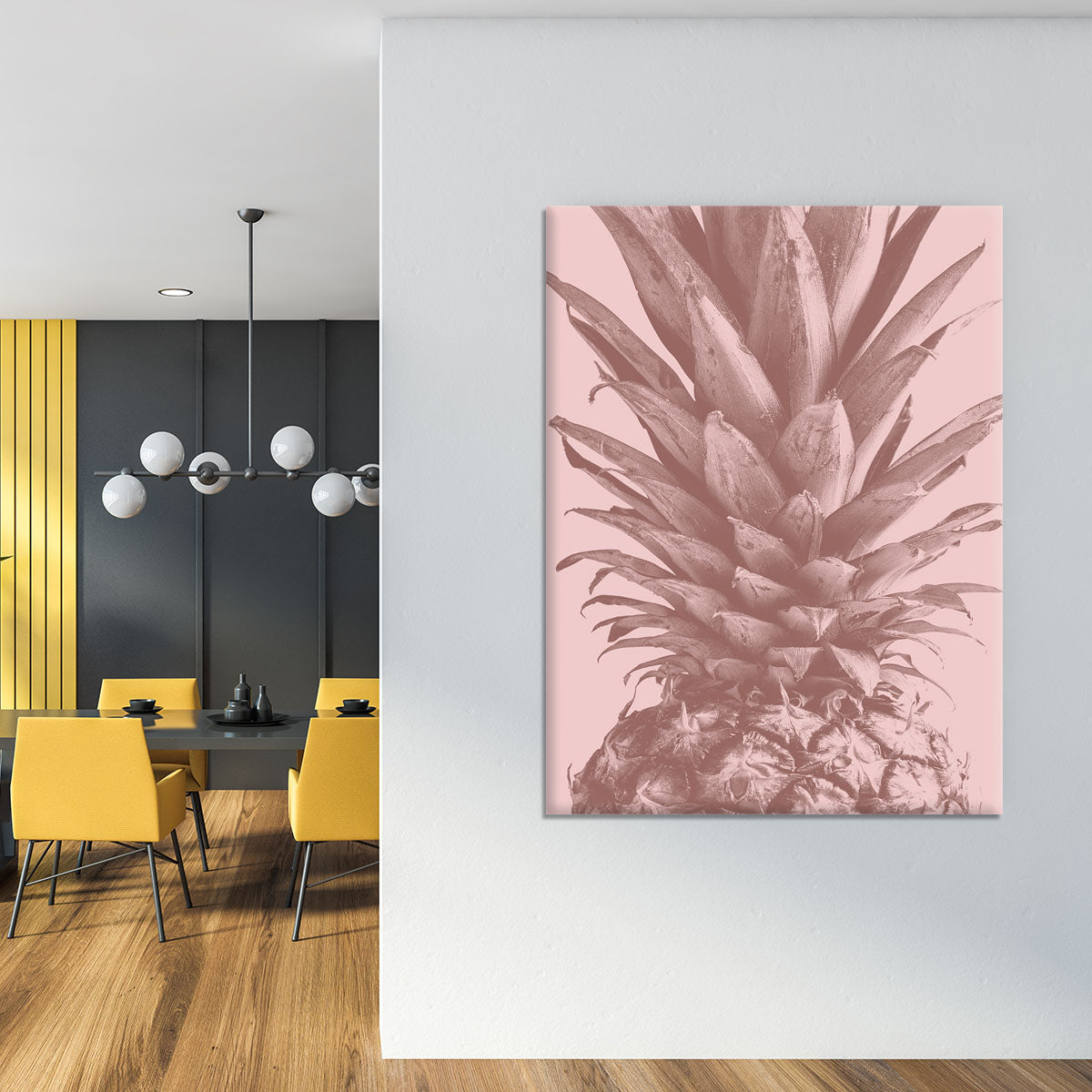 Pineapple Close Up 01 Canvas Print or Poster - Canvas Art Rocks - 4