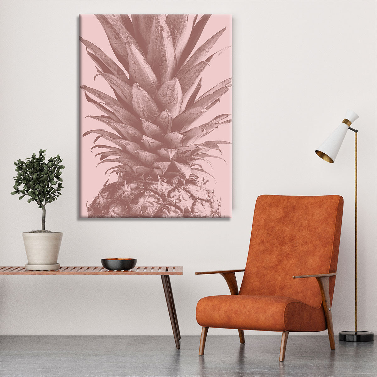 Pineapple Close Up 01 Canvas Print or Poster - Canvas Art Rocks - 6