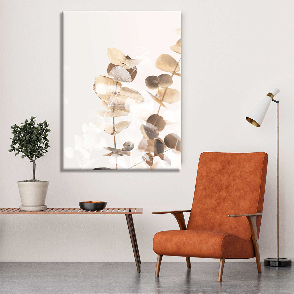 Eucalyptus Creative Gold 01 Canvas Print or Poster - Canvas Art Rocks - 6