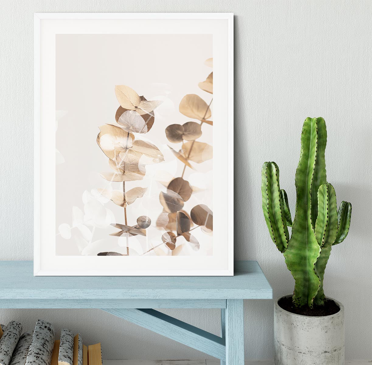 Eucalyptus Creative Gold 01 Framed Print - Canvas Art Rocks - 5