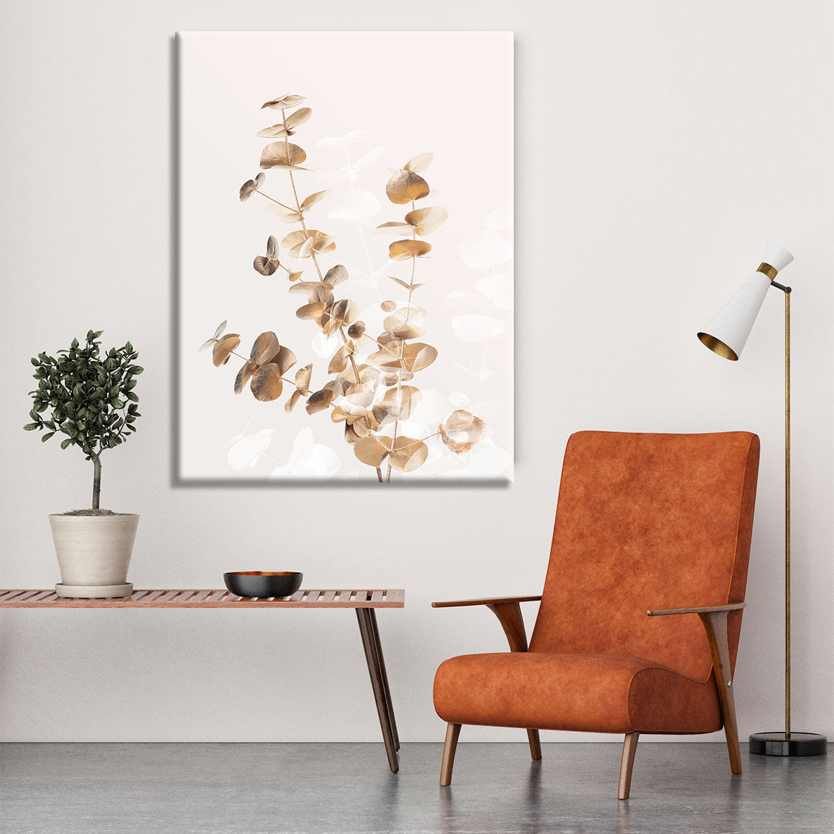 Eucalyptus Creative Gold 03 Canvas Print or Poster - Canvas Art Rocks - 6