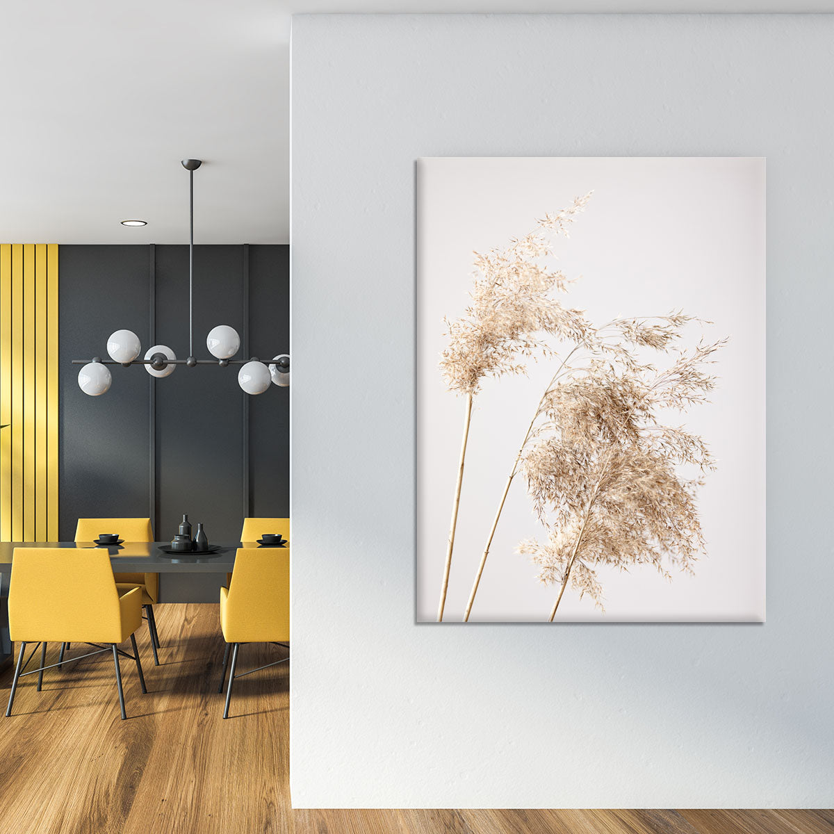 Reed Grass Grey 07 Canvas Print or Poster - Canvas Art Rocks - 4