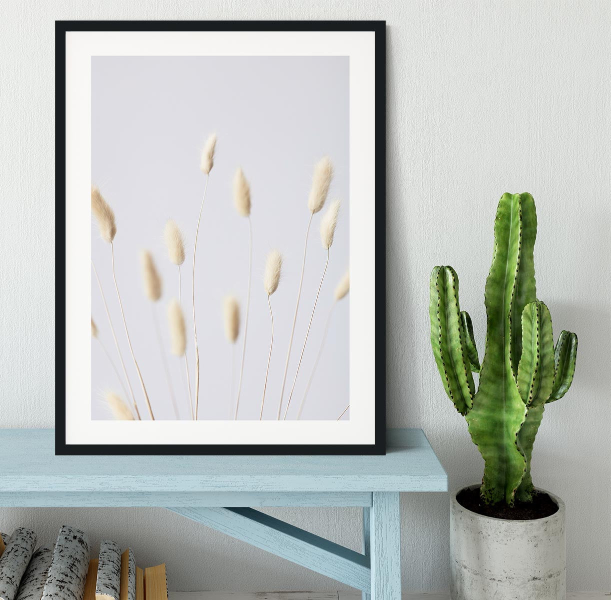 Bunny Grass No 3 Framed Print - Canvas Art Rocks - 1