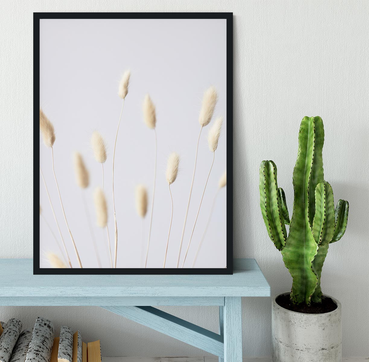 Bunny Grass No 3 Framed Print - Canvas Art Rocks - 2