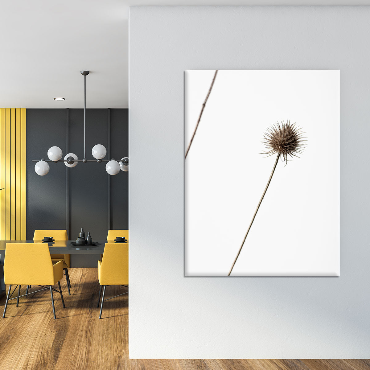 Thistle Grey 08 Canvas Print or Poster - Canvas Art Rocks - 4