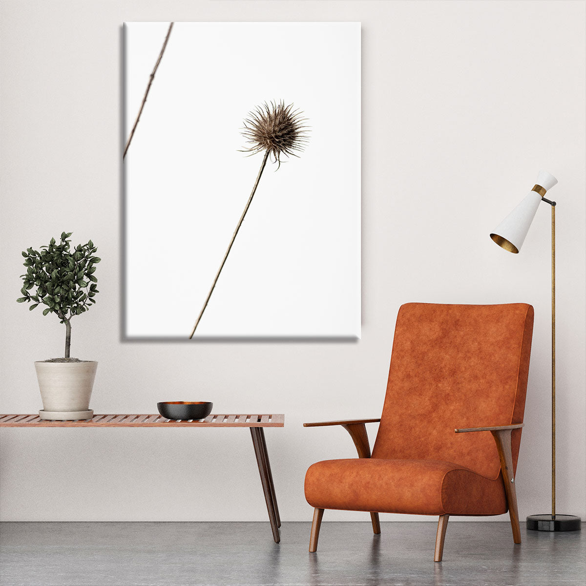 Thistle Grey 08 Canvas Print or Poster - Canvas Art Rocks - 6