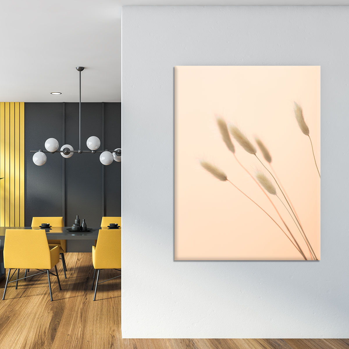 Bunny Grass Peach 03 Canvas Print or Poster - Canvas Art Rocks - 4