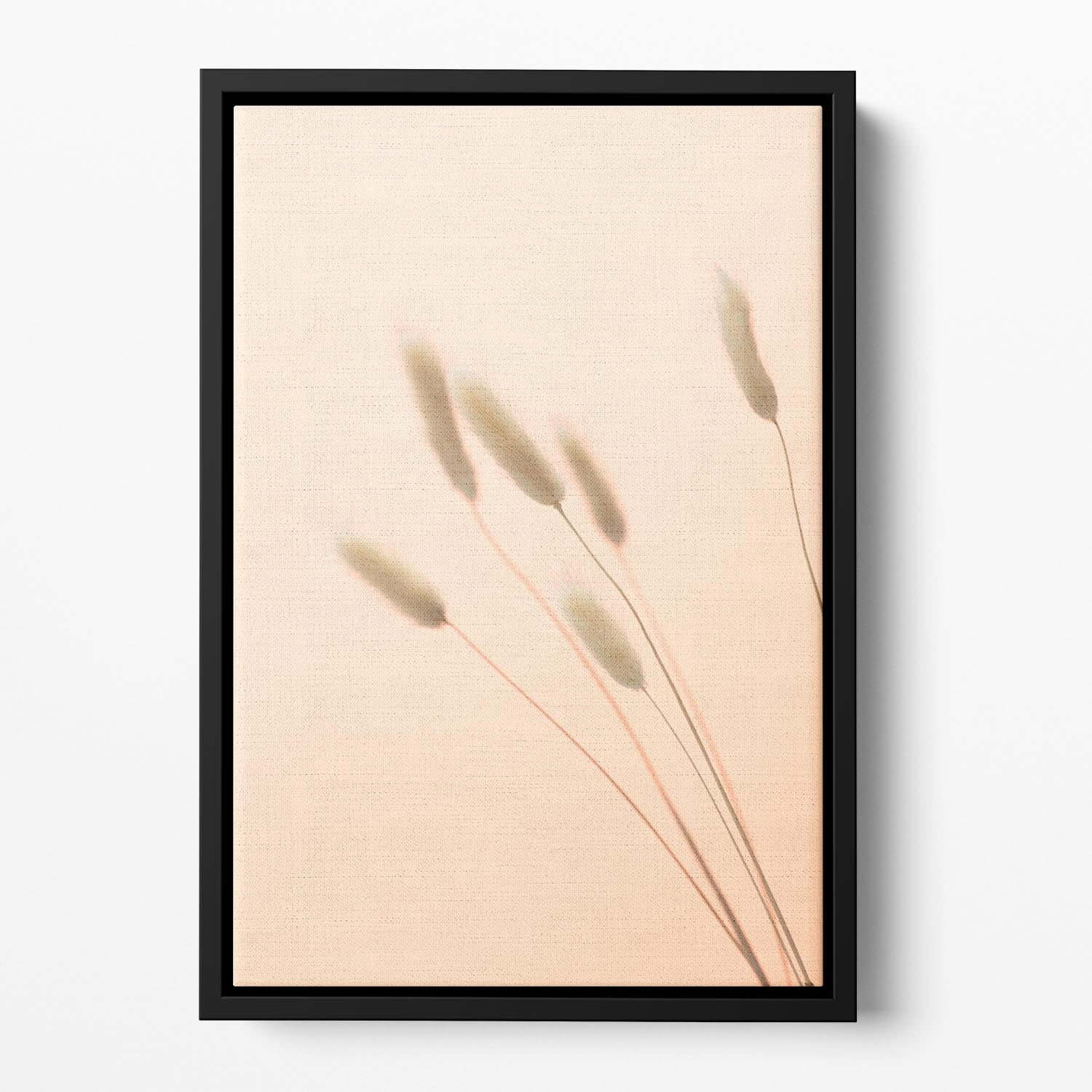 Bunny Grass Peach 03 Floating Framed Canvas - Canvas Art Rocks - 2