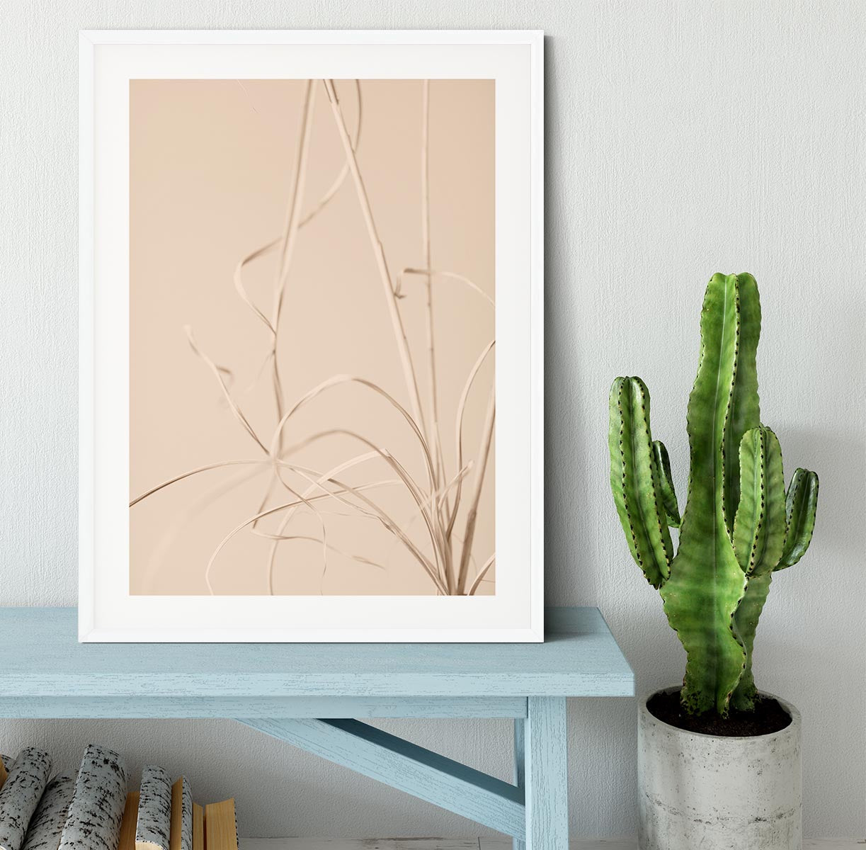 Dried Grass Beige 01 Framed Print - Canvas Art Rocks - 5