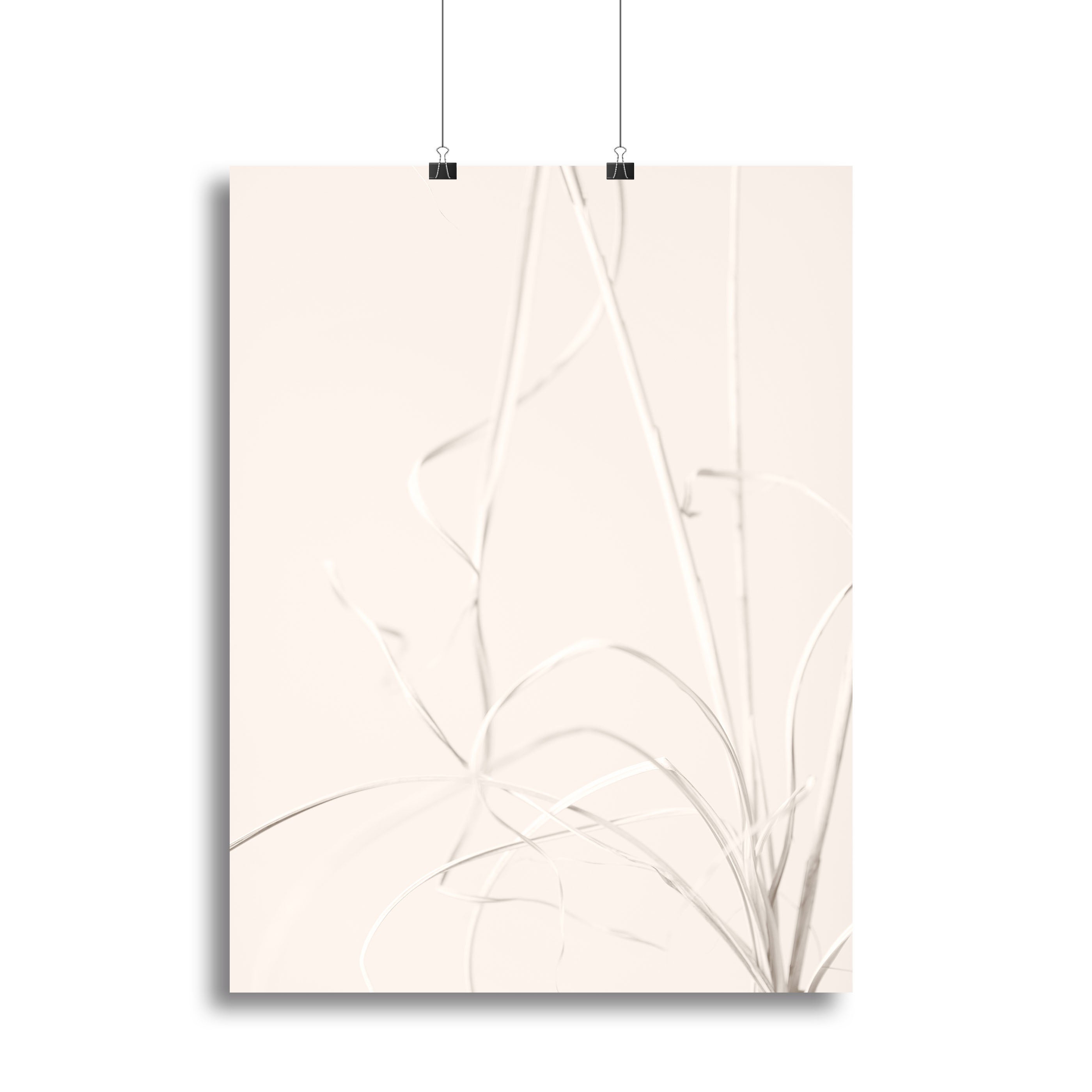 Dried Grass Light Beige Canvas Print or Poster - Canvas Art Rocks - 2