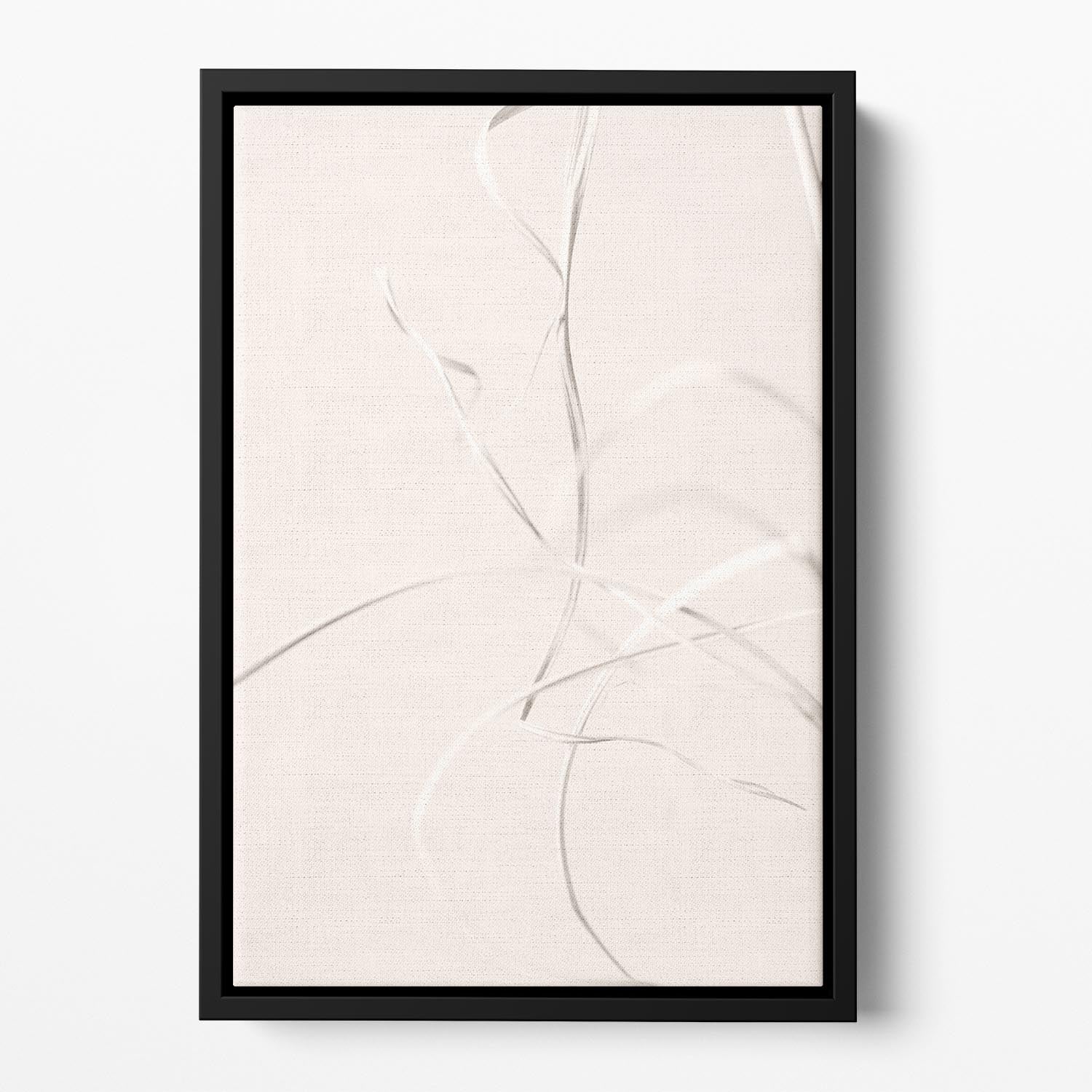 Dried Grass Light Beige 02 Floating Framed Canvas - Canvas Art Rocks - 2