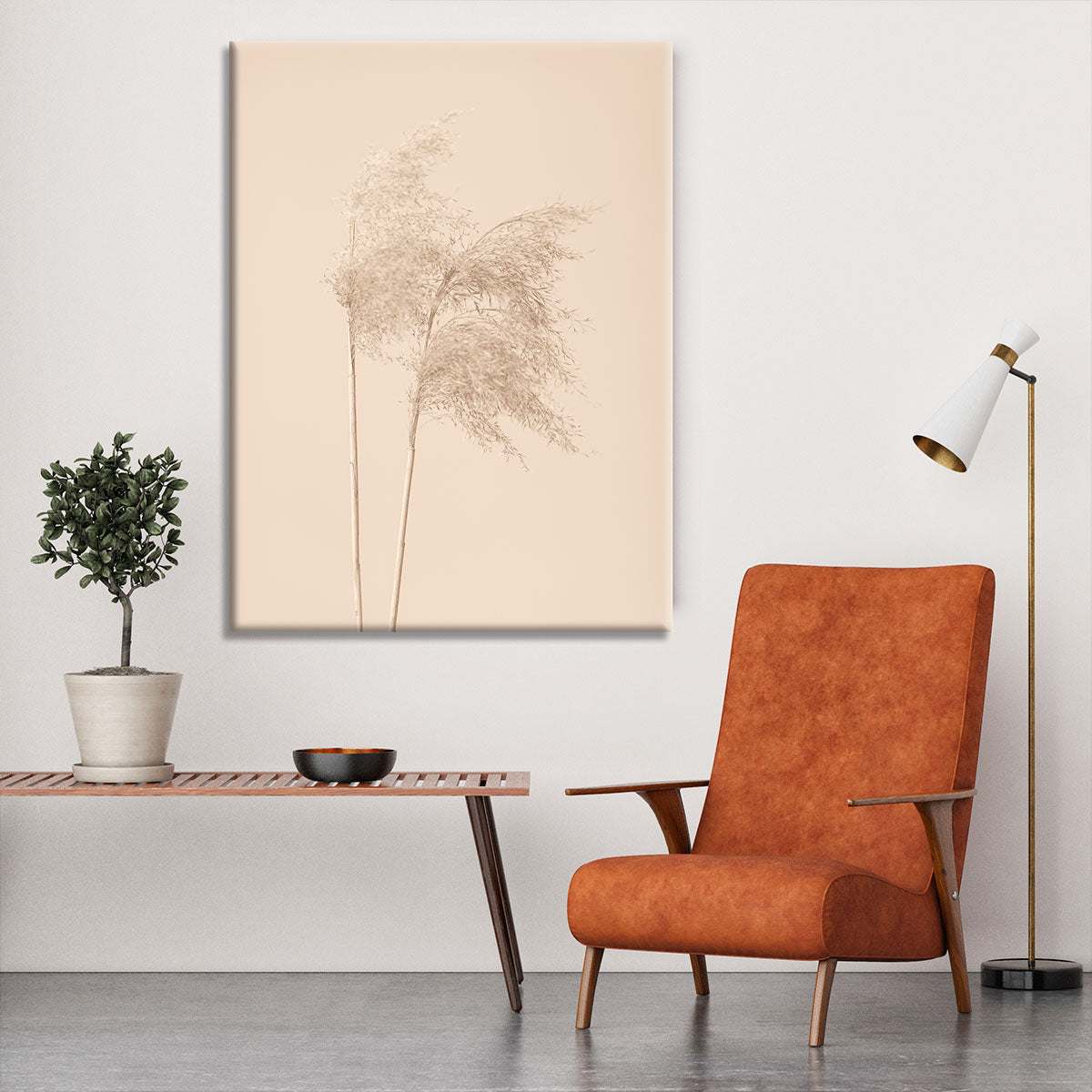 Reed Grass Beige 02 Canvas Print or Poster - Canvas Art Rocks - 6