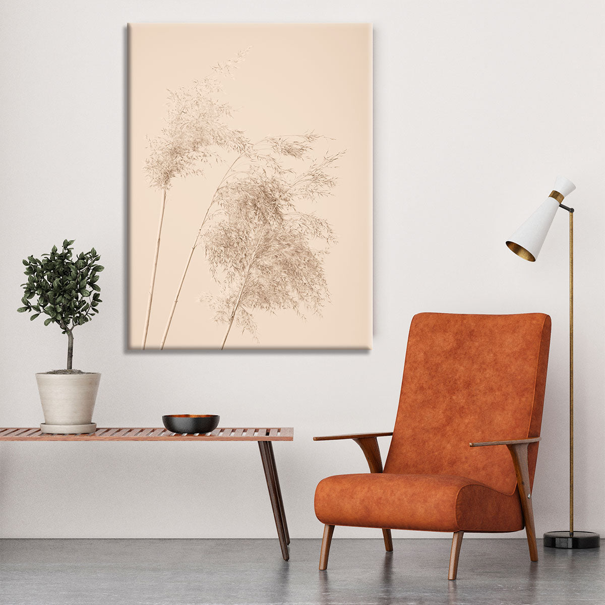 Reed Grass Beige 07 Canvas Print or Poster - Canvas Art Rocks - 6