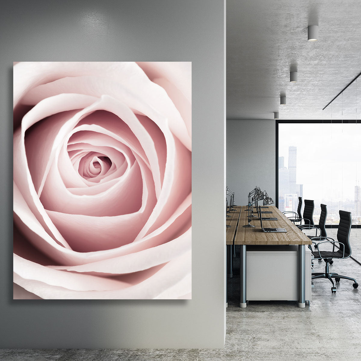 Pink Rose No 1 Canvas Print or Poster - Canvas Art Rocks - 3