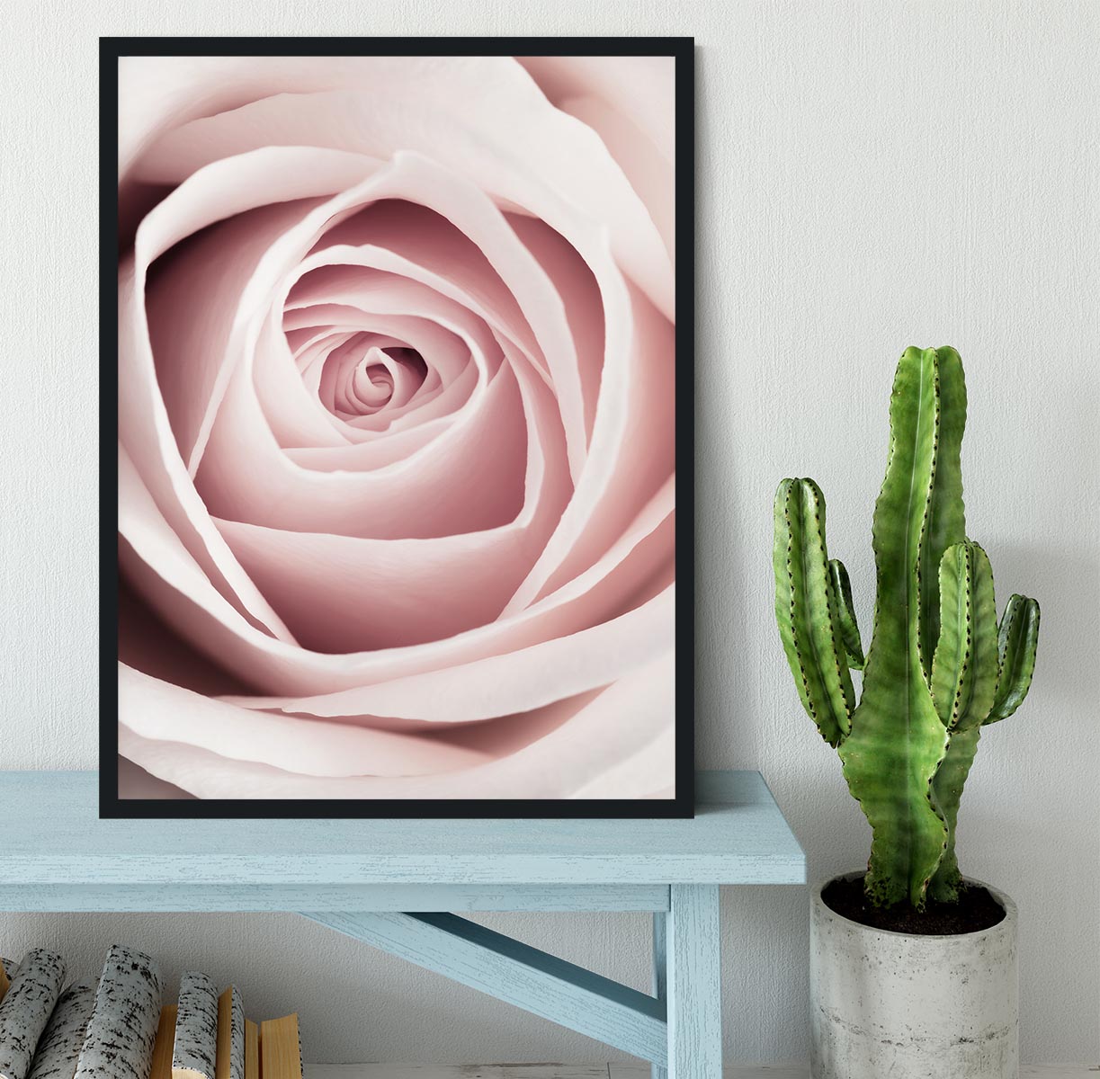 Pink Rose No 1 Framed Print - Canvas Art Rocks - 2