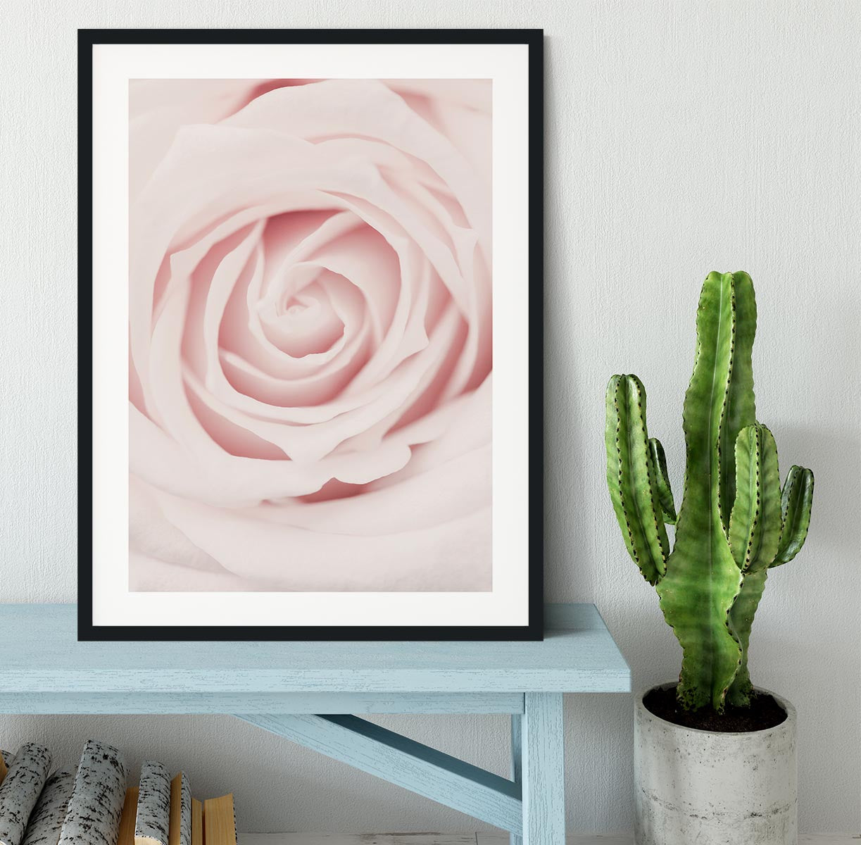 Pink Rose No 02 Framed Print - Canvas Art Rocks - 1