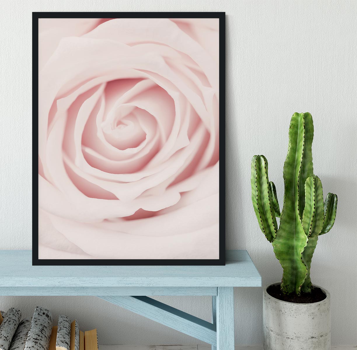 Pink Rose No 02 Framed Print - Canvas Art Rocks - 2