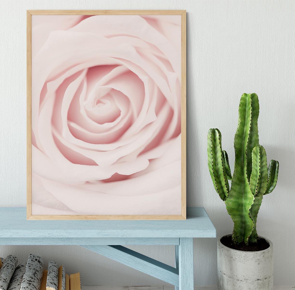 Pink Rose No 02 Framed Print - Canvas Art Rocks - 4