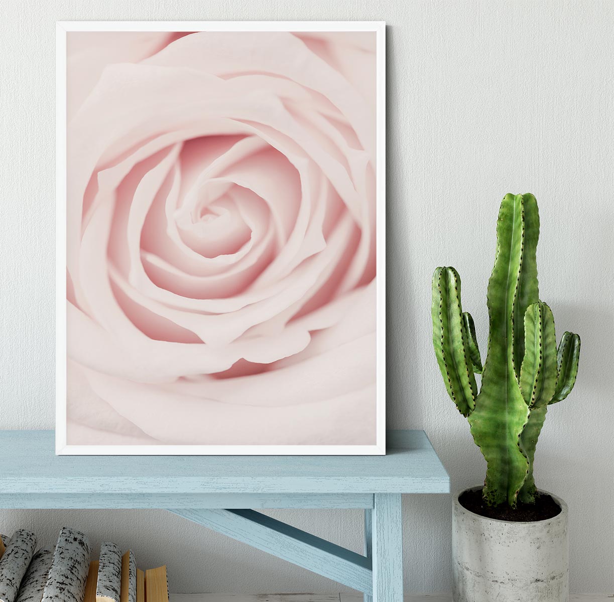 Pink Rose No 02 Framed Print - Canvas Art Rocks -6