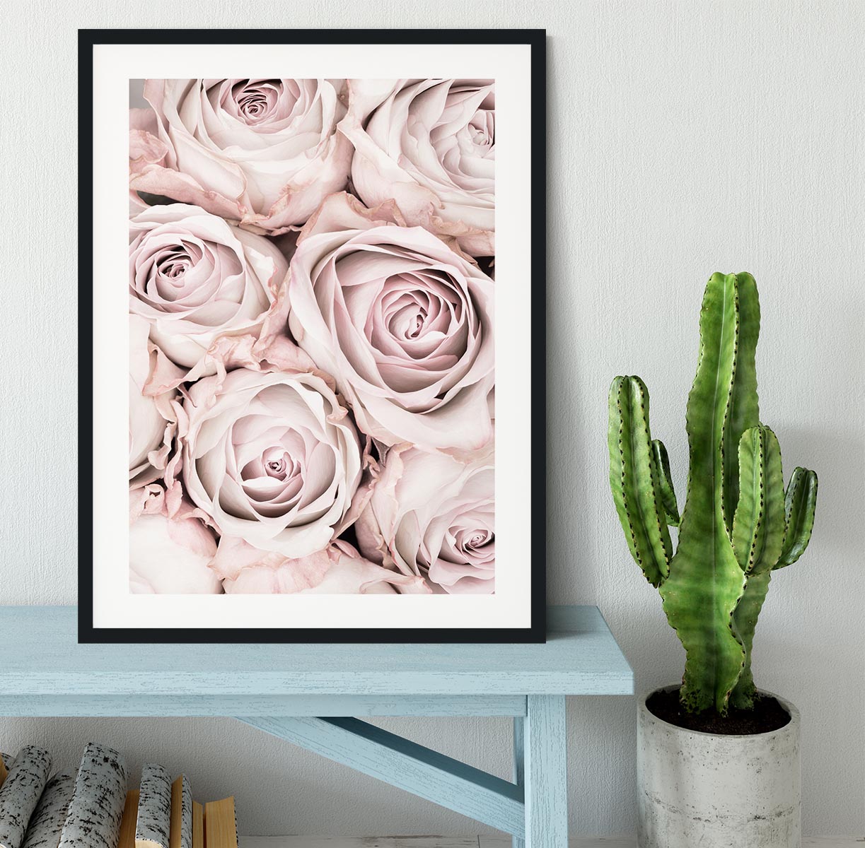Pink Roses No 01 Framed Print - Canvas Art Rocks - 1