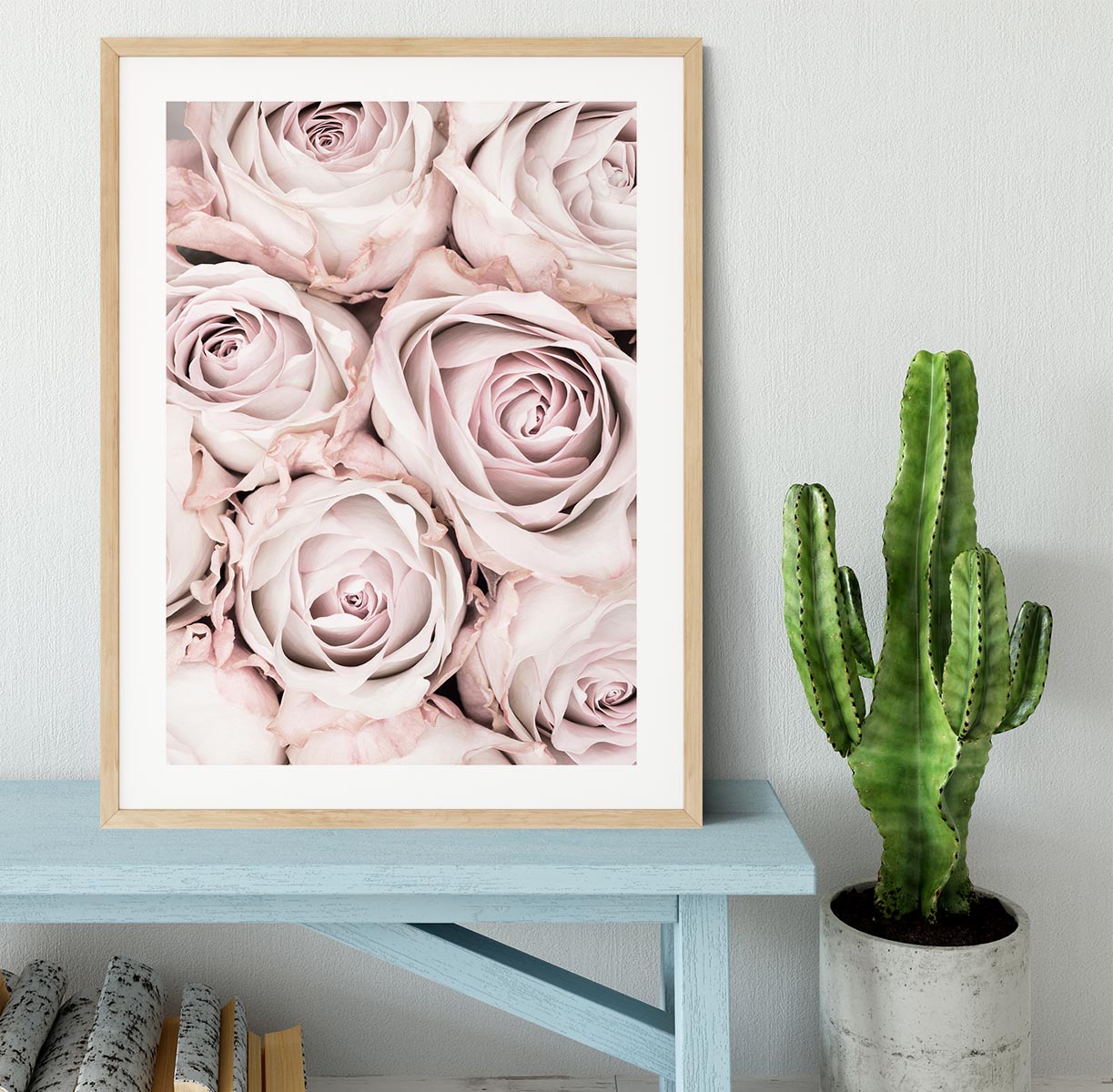 Pink Roses No 01 Framed Print - Canvas Art Rocks - 3