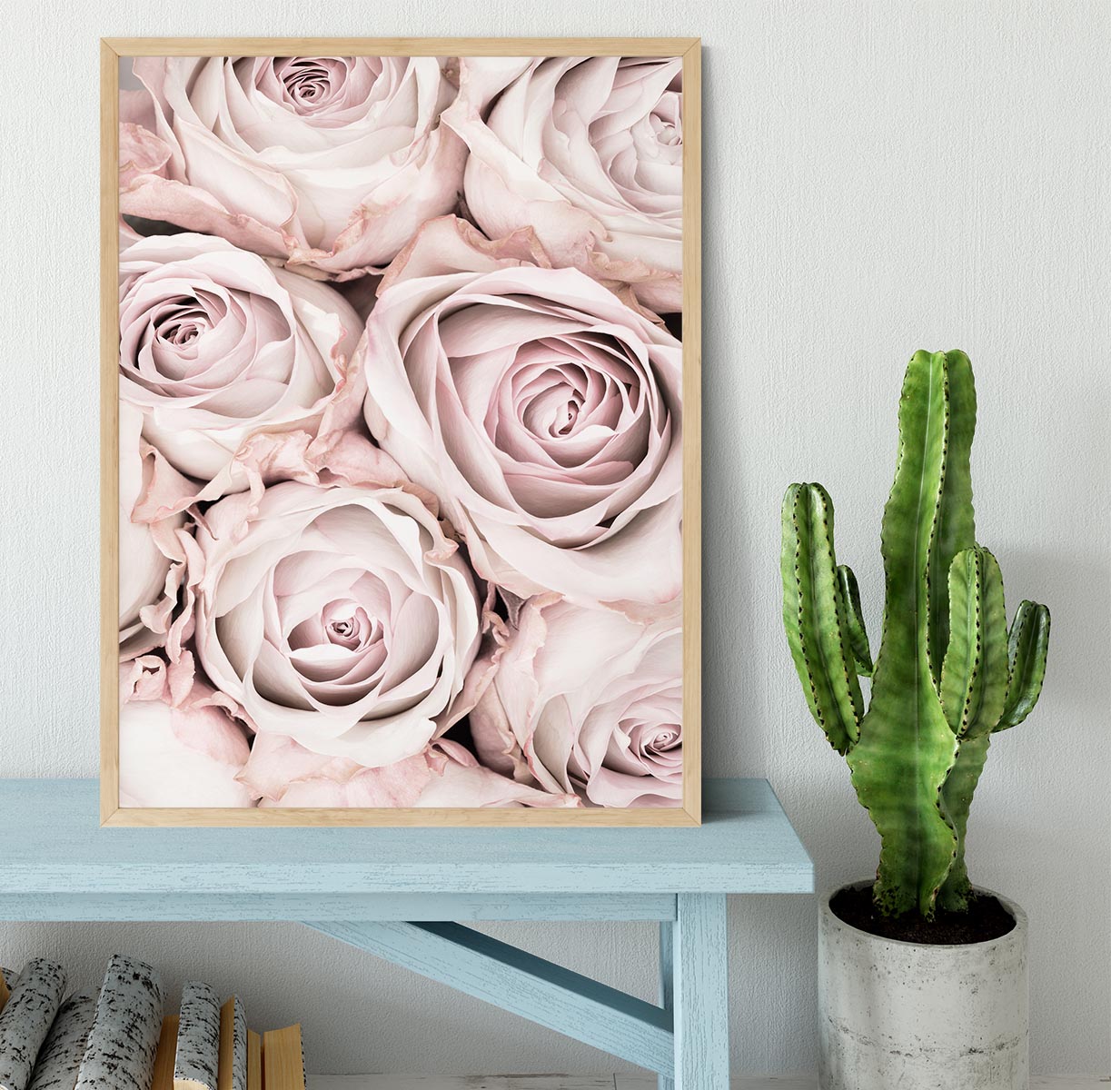 Pink Roses No 01 Framed Print - Canvas Art Rocks - 4