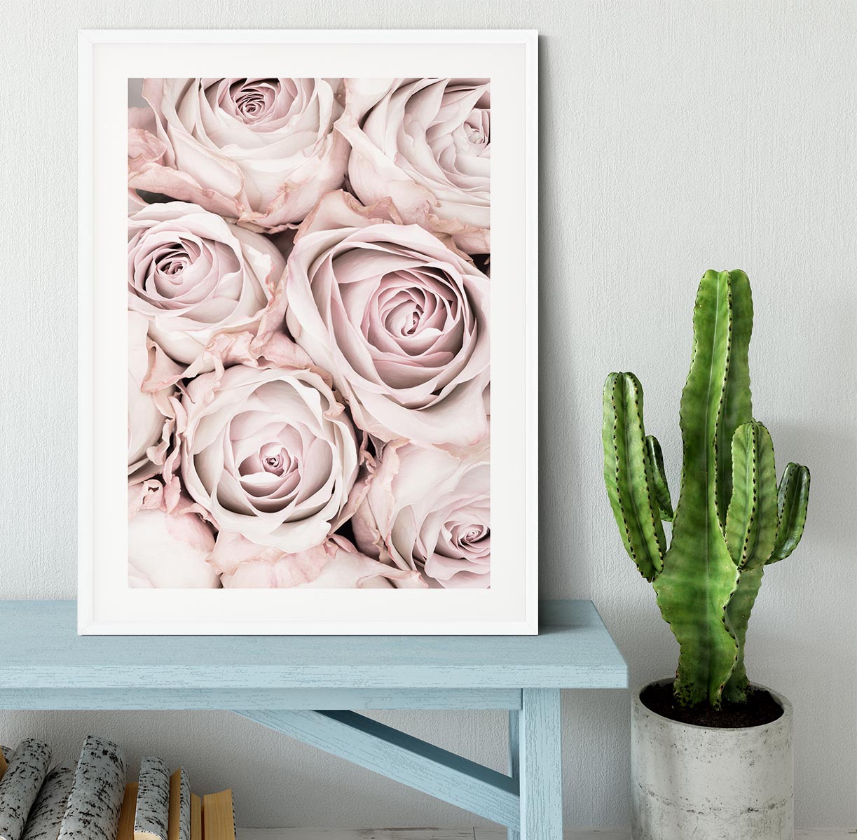 Pink Roses No 01 Framed Print - Canvas Art Rocks - 5