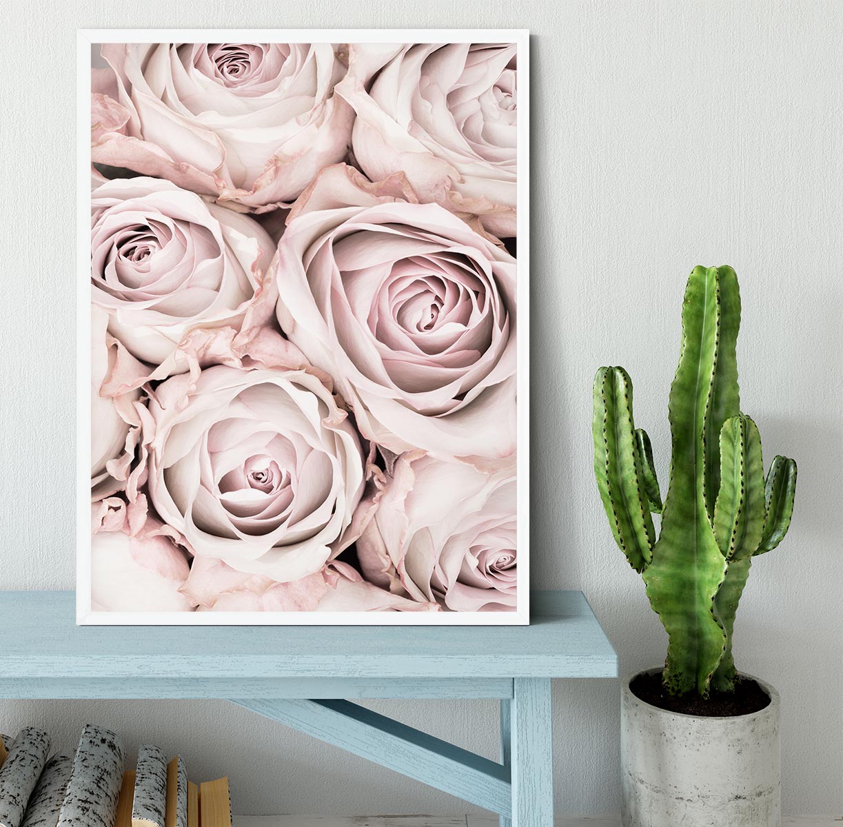 Pink Roses No 01 Framed Print - Canvas Art Rocks -6