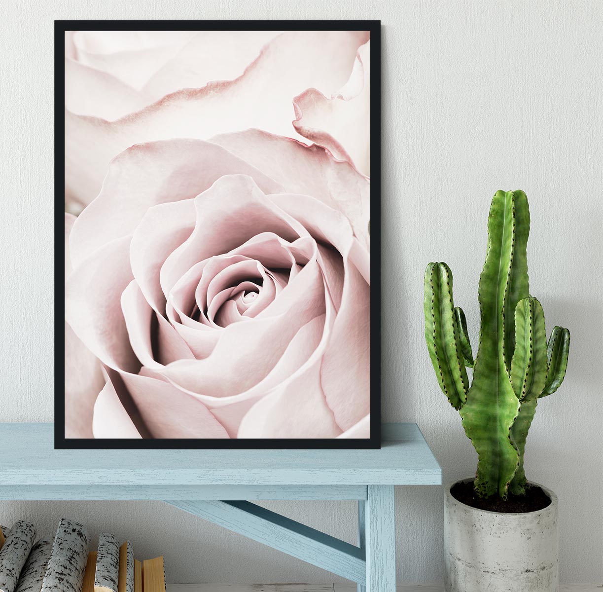 Pink Rose No 05 Framed Print - Canvas Art Rocks - 2