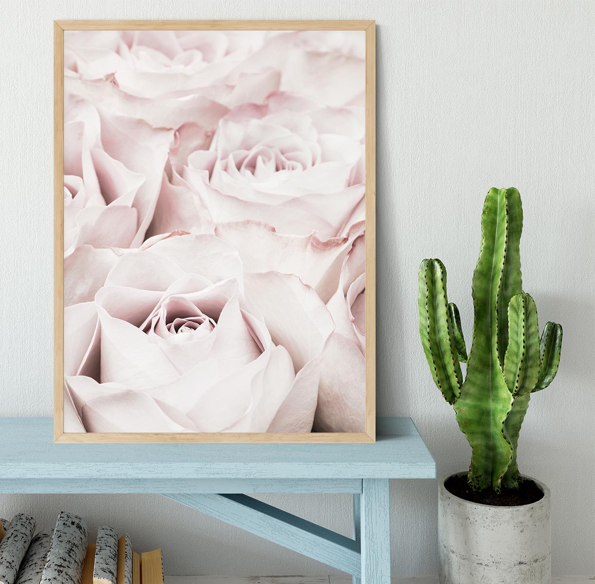 Pink Roses No 04 Framed Print - Canvas Art Rocks - 4