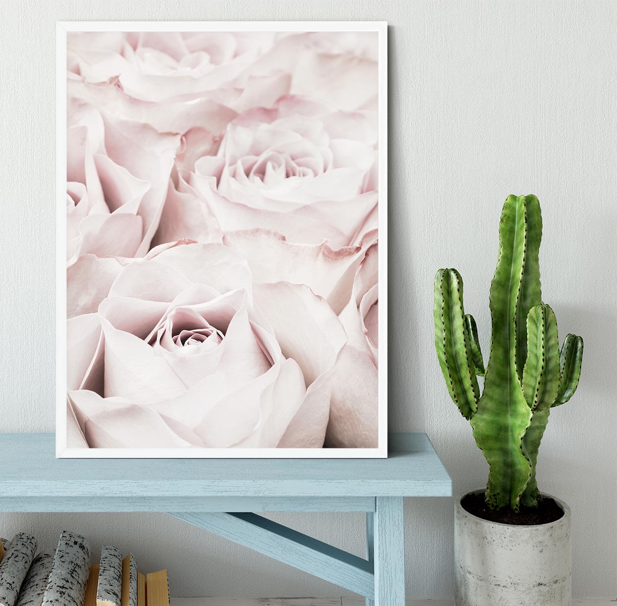Pink Roses No 04 Framed Print - Canvas Art Rocks -6