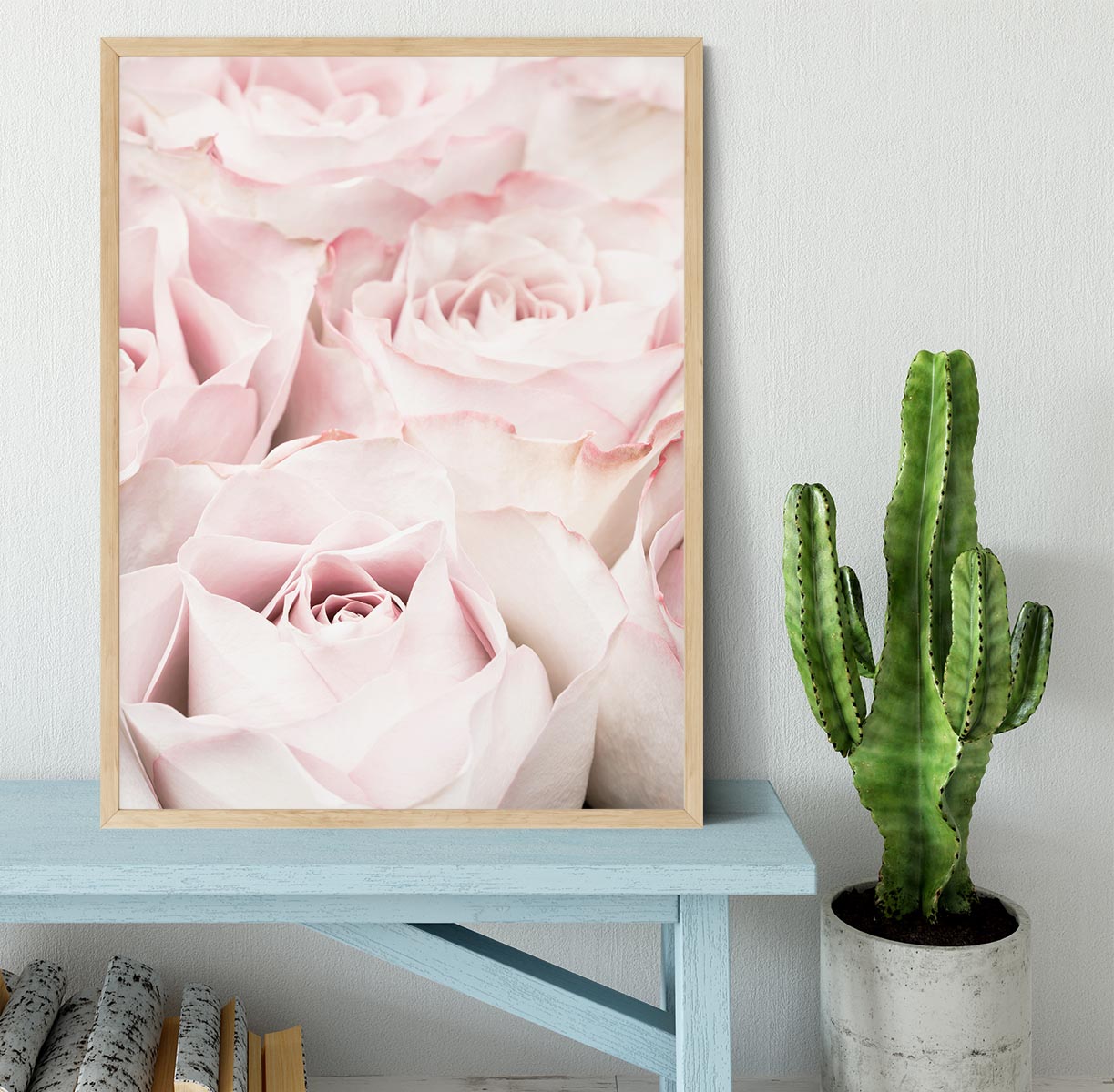 Pink Roses 05 Framed Print - Canvas Art Rocks - 4