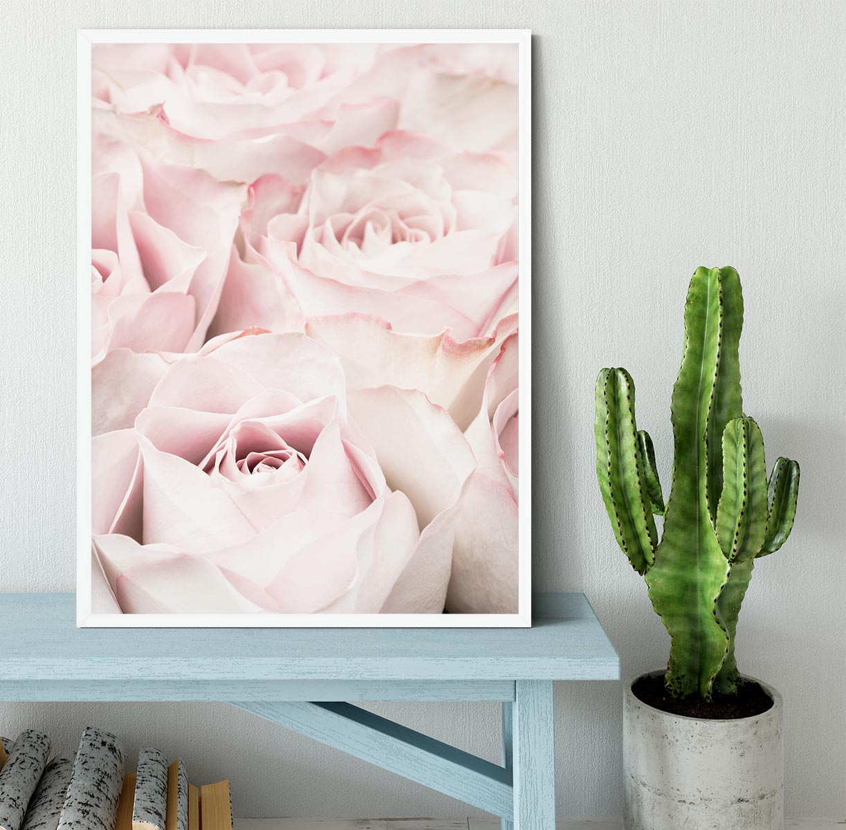 Pink Roses 05 Framed Print - Canvas Art Rocks -6