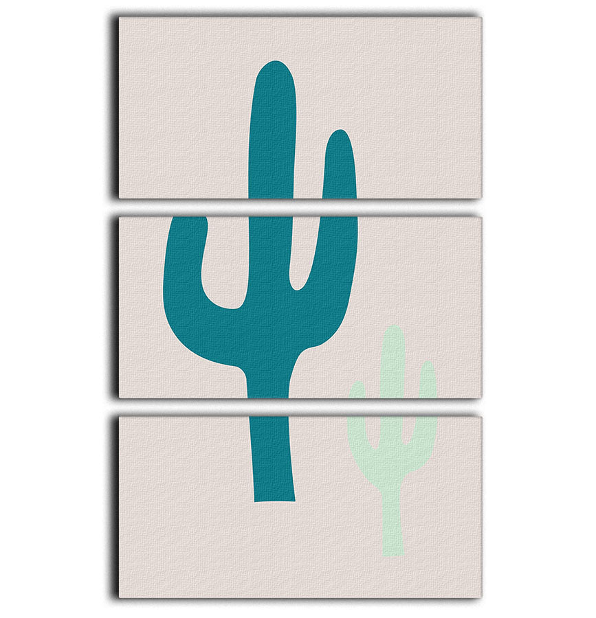 Cactus Beige 3 Split Panel Canvas Print - 1x - 1