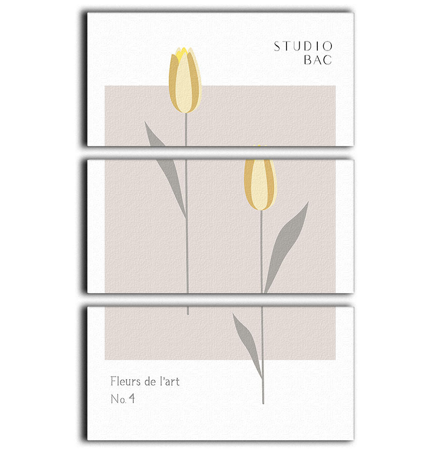 Tulips Studio Bac 3 Split Panel Canvas Print - Canvas Art Rocks - 1