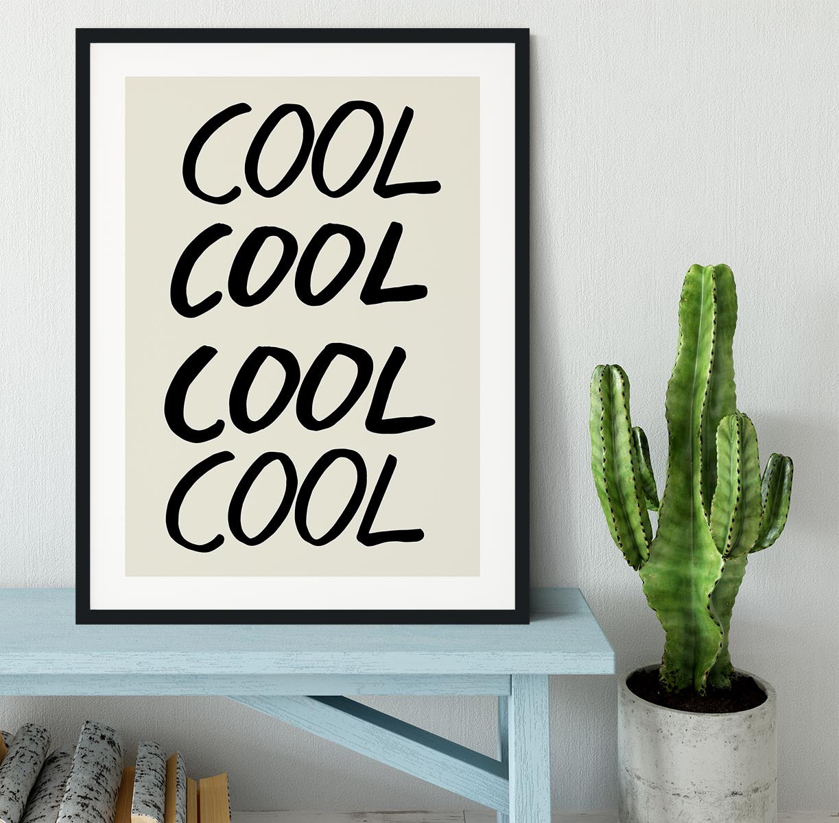 Cool Quote 01 Framed Print - Canvas Art Rocks - 1