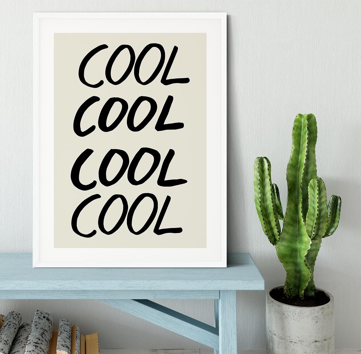 Cool Quote 01 Framed Print - Canvas Art Rocks - 5