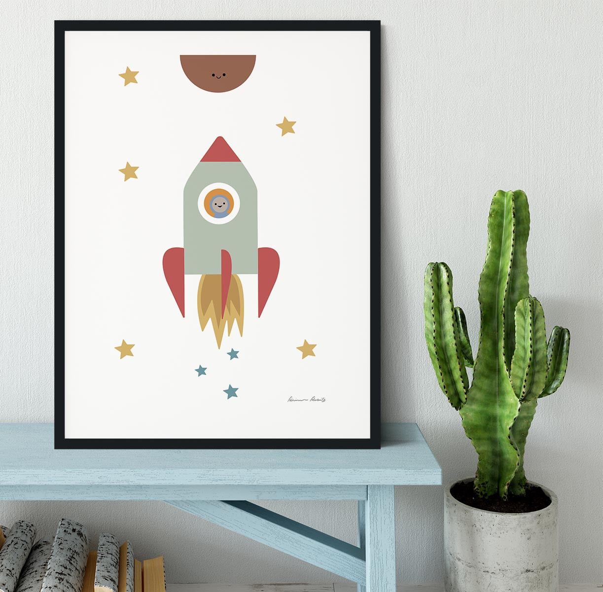 Solar Rocket Framed Print - 1x - 1