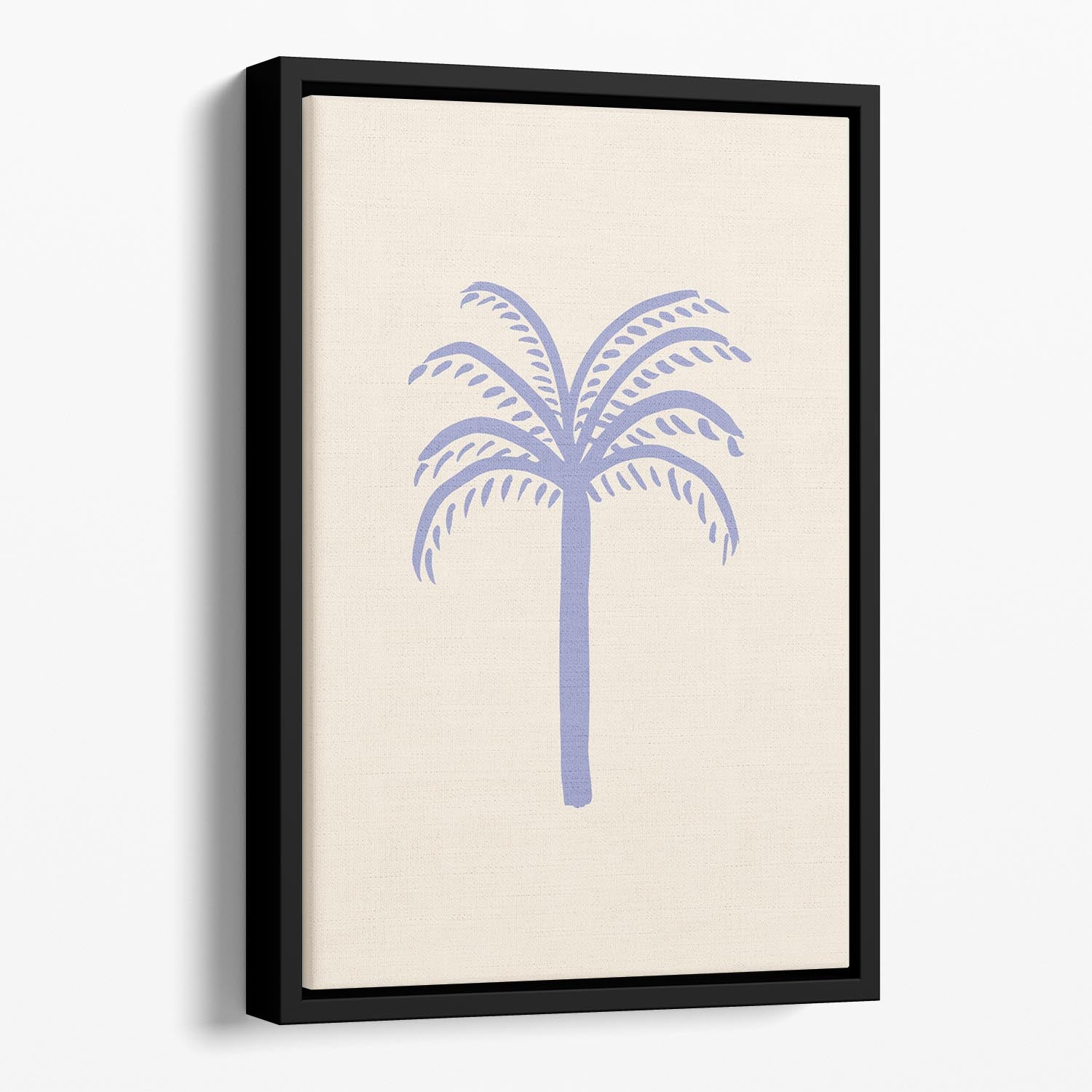 Lilac Palm Floating Framed Canvas - Canvas Art Rocks - 1