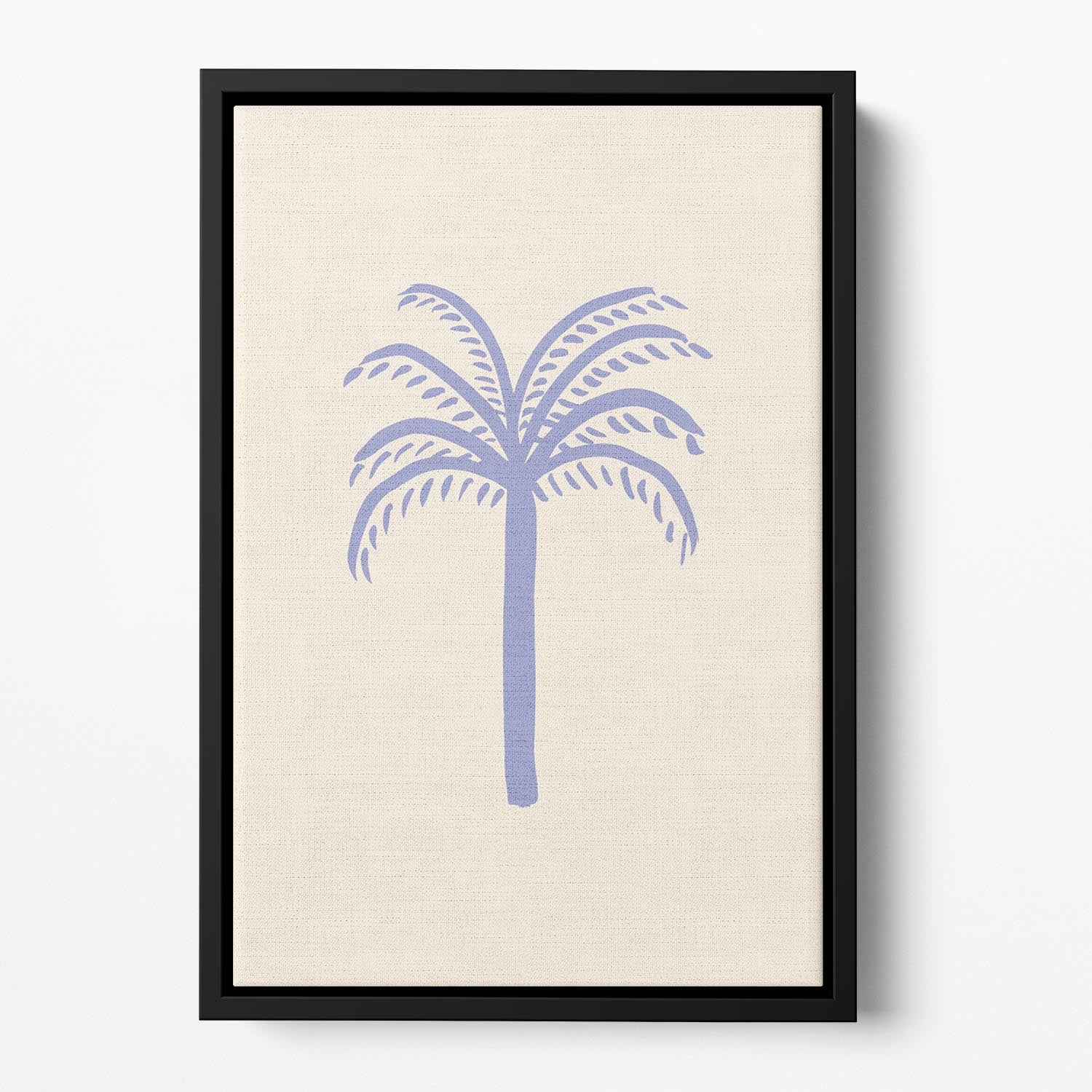 Lilac Palm Floating Framed Canvas - Canvas Art Rocks - 2