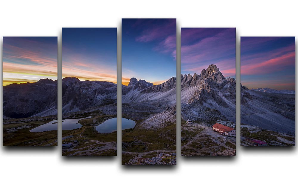 Mountainscape 5 Split Panel Canvas - Canvas Art Rocks - 1