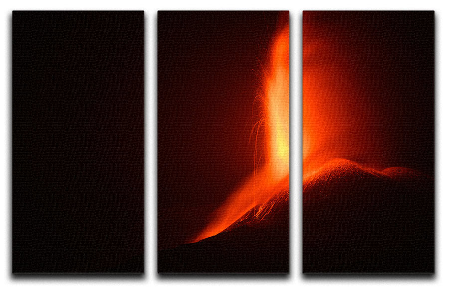 Volcanic Eruption 3 Split Panel Canvas Print - Canvas Art Rocks - 1