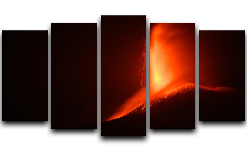 Volcanic Eruption 5 Split Panel Canvas - Canvas Art Rocks - 1