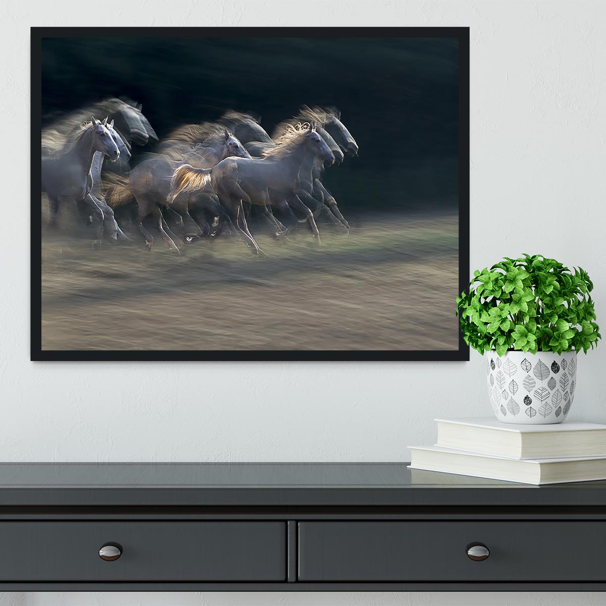 A Horses Gallop Framed Print - Canvas Art Rocks - 2
