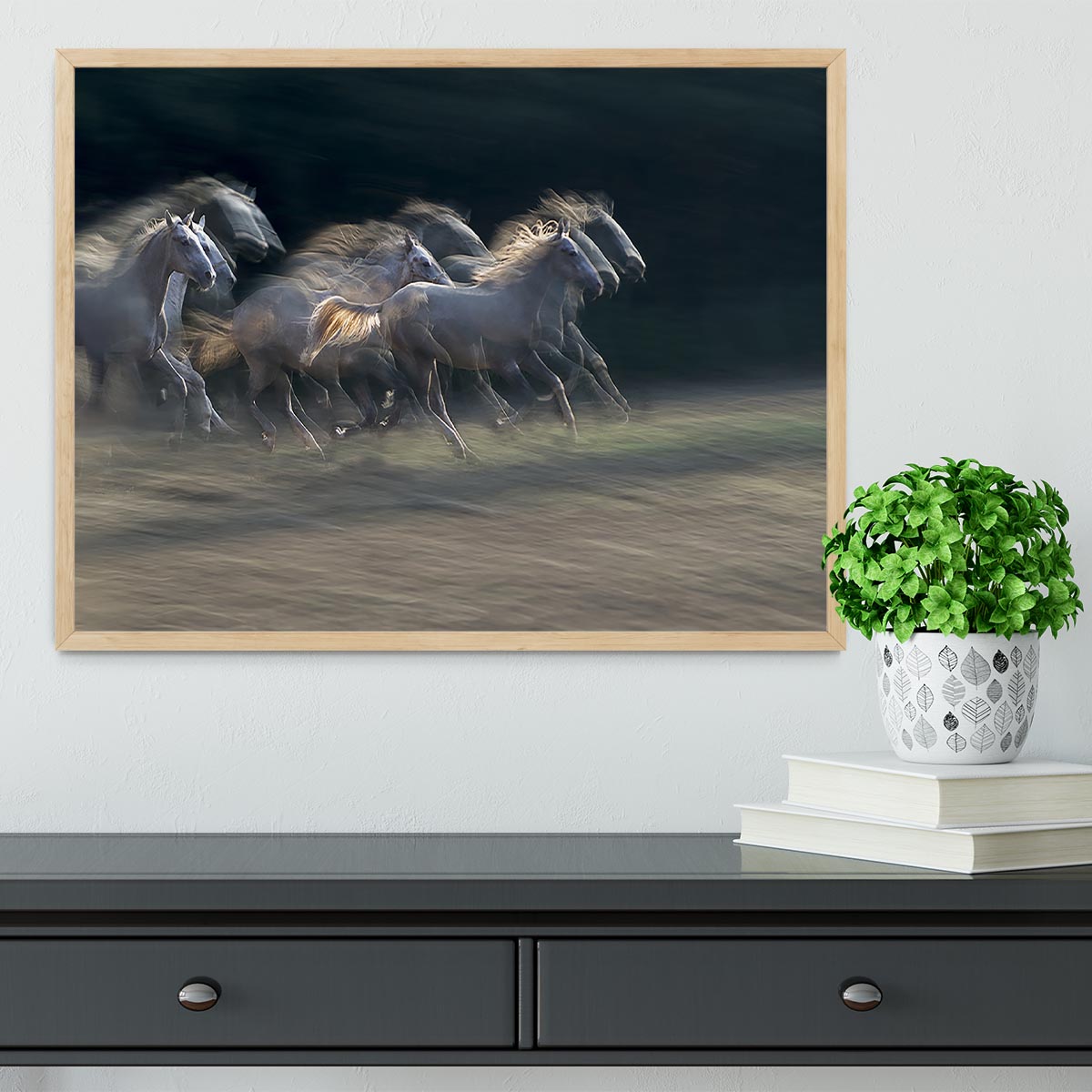 A Horses Gallop Framed Print - Canvas Art Rocks - 4