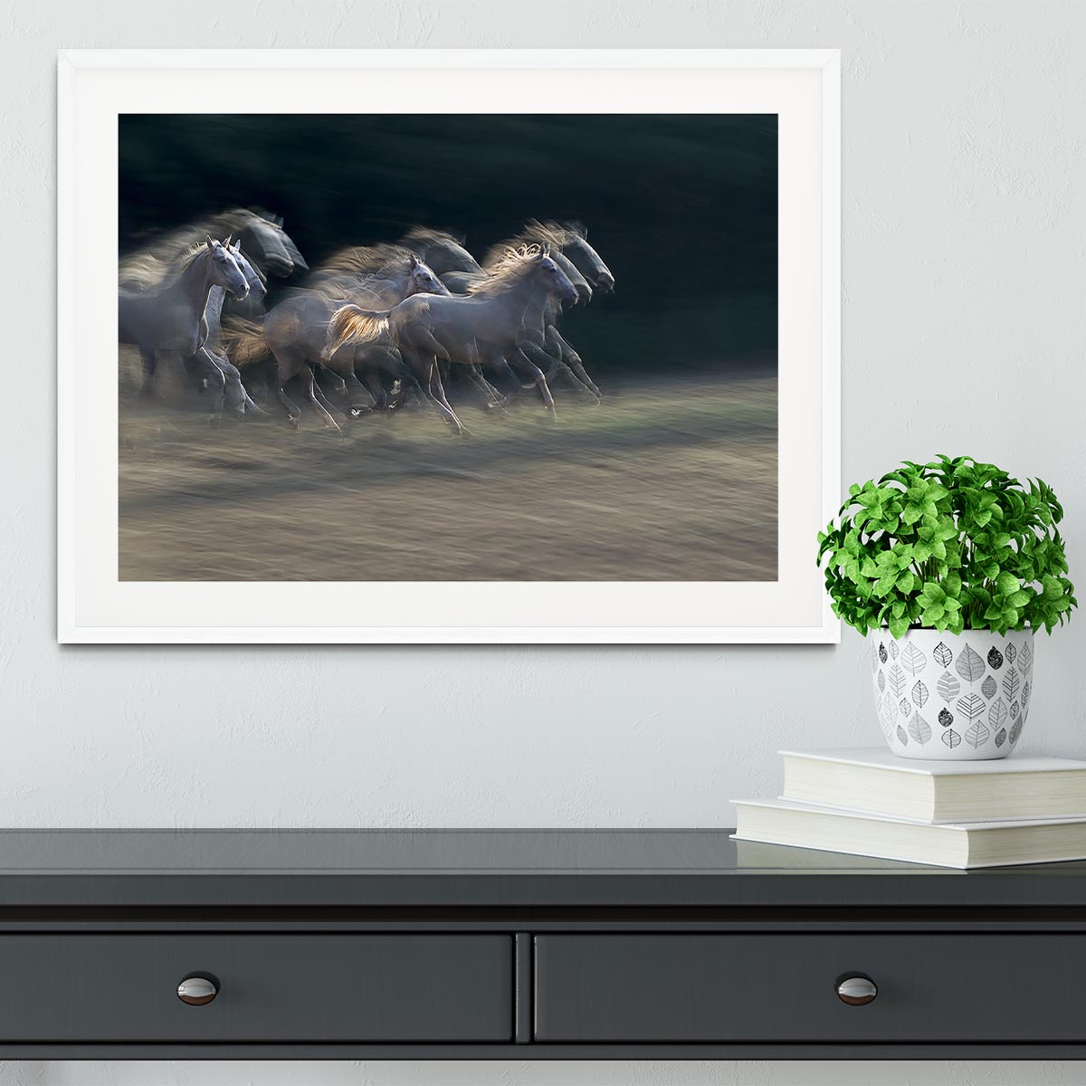 A Horses Gallop Framed Print - Canvas Art Rocks - 5
