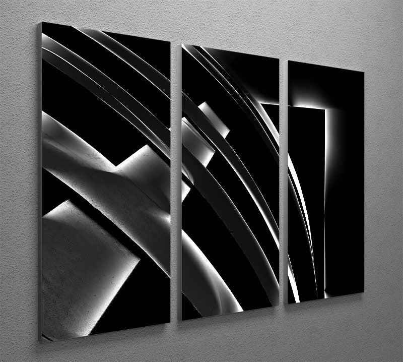 Metal Glow 3 Split Panel Canvas Print - Canvas Art Rocks - 2